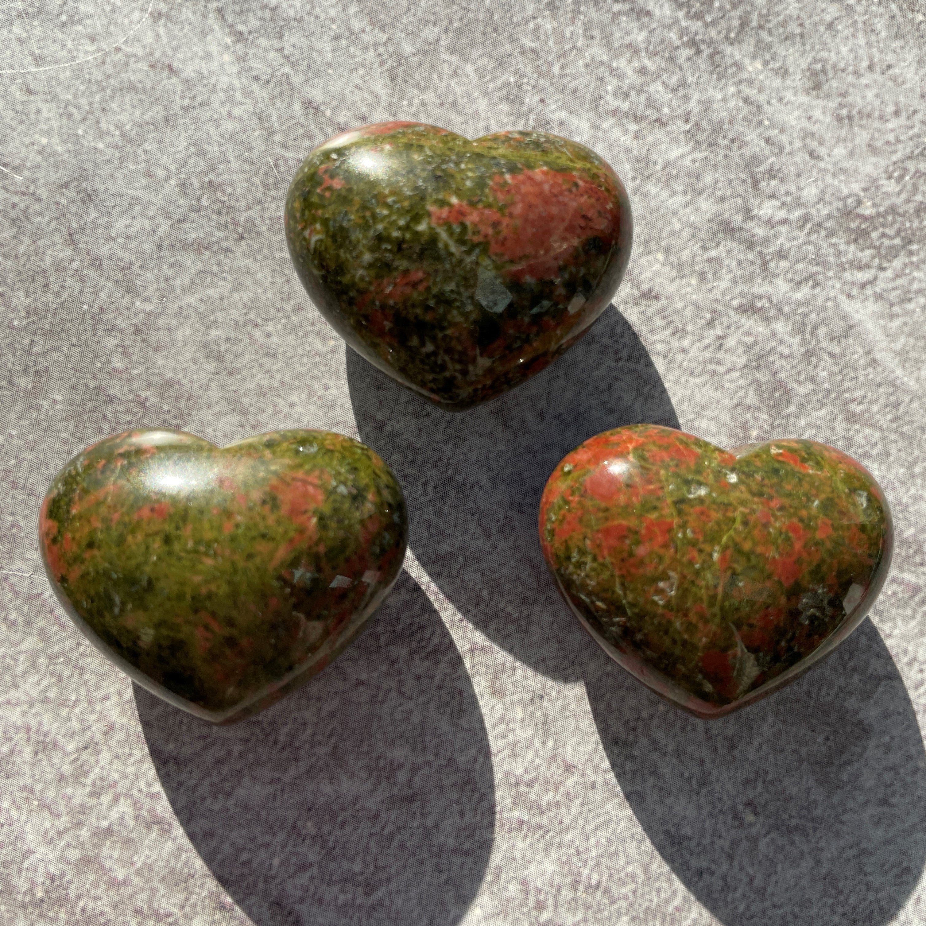 Unakite Heart 3cm Unakite Heart 3cm